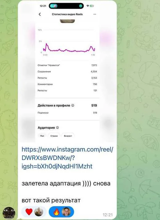 скриншот из чата учеников