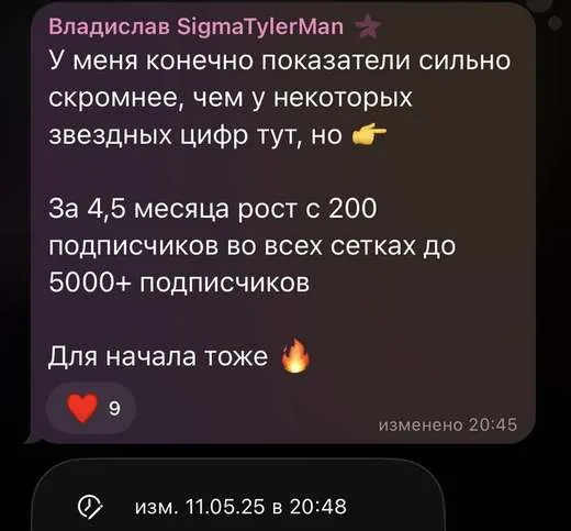 скриншот из чата учеников