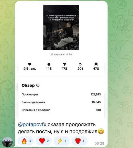 скриншот из чата учеников
