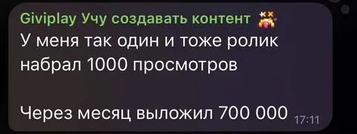 скриншот из чата учеников