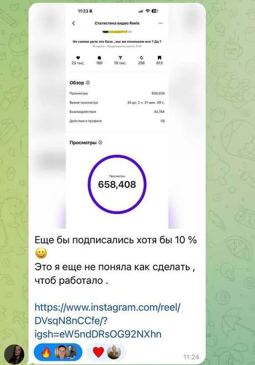 скриншот из чата учеников