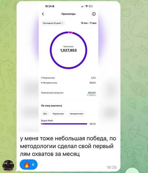 скриншот из чата учеников
